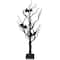 26.5" Black & Orange Glittered LED Tabletop Halloween Tree
